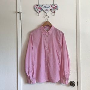 EUC Banana Republic Dress Shirt Pinstriped Size 14